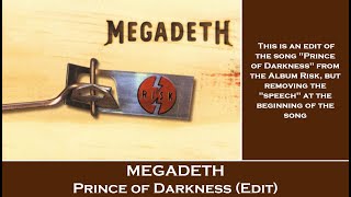 Megadeth - Prince of Darkness (Edit)