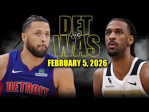 Detroit Pistons vs Washington Wizards Full Game Highlights – February 5, 2026 | NBA Season