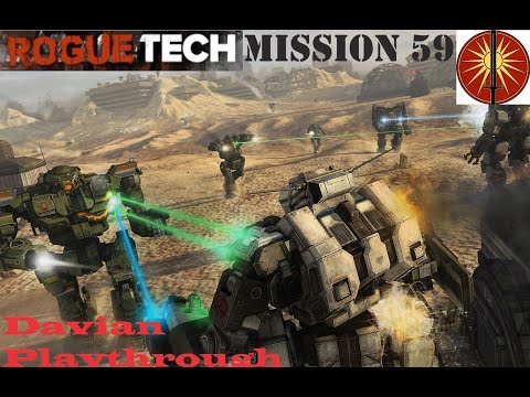 RogueTech   Lance A Lot Update   Davion Start   Mission 59   Pagan Horde Joins Me