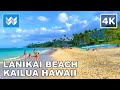 4K Lanikai Beach In Kailua Hawaii USA Scenic Walking Tour Travel Guide Relaxing Ocean Waves