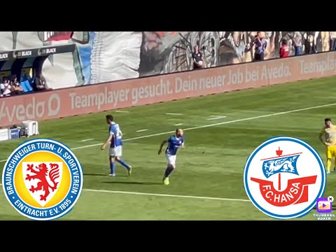 ￼ lang ersehnte Einwechselung von Pascal Breier💪|F.C.Hansa Rostock –Eintracht Braunschweig