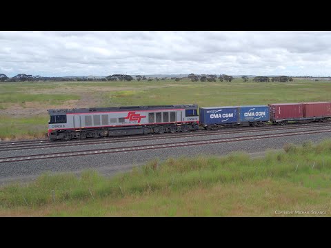 SCT 7922V Dooen Container Train Departs Gheringhap Loop Line (1/12/2022) - PoathTV Railways