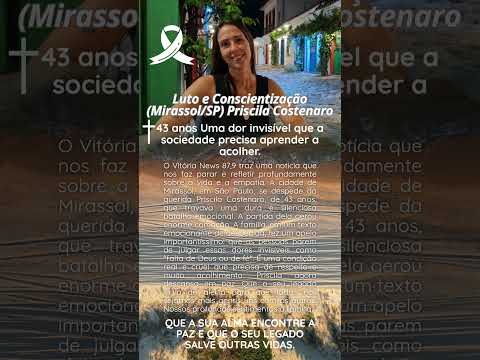 luto  e conscientização Mirassol SP Priscila Costenaro