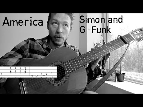 America - Complete and Accurate Guitar Tutorial + Lesson w/ Tab - Paul Simon & Art Garfunkel