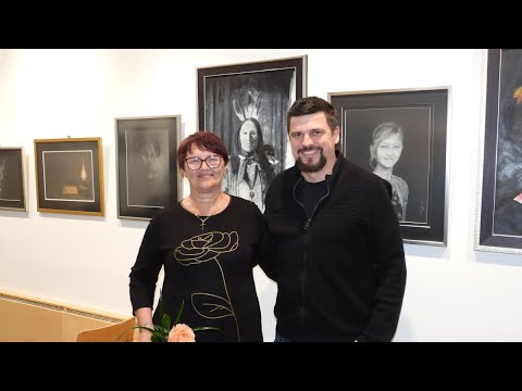 Ana Dolinšek, odprtje razstave  "Čudovit je ta svet" v Knjižnici Domžale, 7. 4. 2025