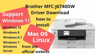 Brother MFC J6740DW Driver Download and Setup Windows 11 Windows 10, Mac 14, Mac 15