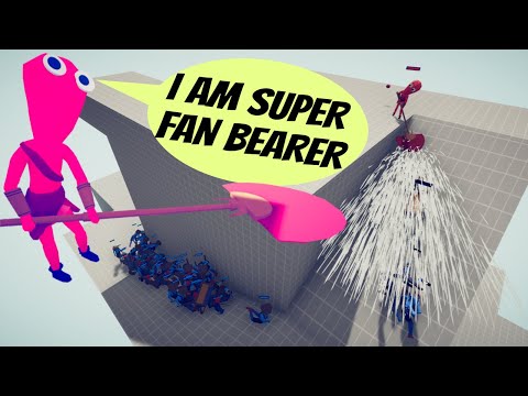 SUPER FAN BEARER vs EVERY FACTION - Totally Accurate Battle Simulator TABS