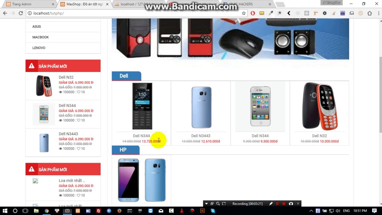 Bài 15: Xây dựng website bán hàng bằng php thuần :  tạo file