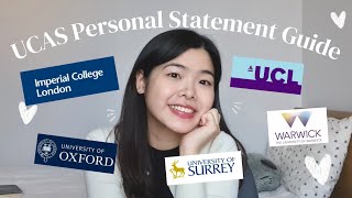 How to write a GREAT personal statement for top UK universities | tips from an Imperial graduate 📃