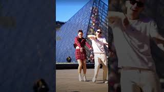 Replay by Iyaz dance trend at Louvre in Paris - Jasmin and James #shorts