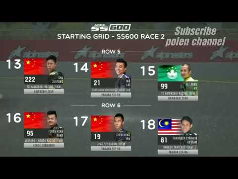 ARRC ZHUHAI INTERNASIONAL CURCUIT SS600 RACE 2