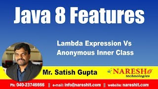 Java 8.0 Features Lambda Expression Vs Anonymous Inner Class | by Mr.Satish Gupta