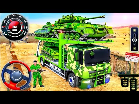 Real Army Vehicle Transport 3D - US Cargo Offroad Truck Mountain Driving - Android GamePlay #1