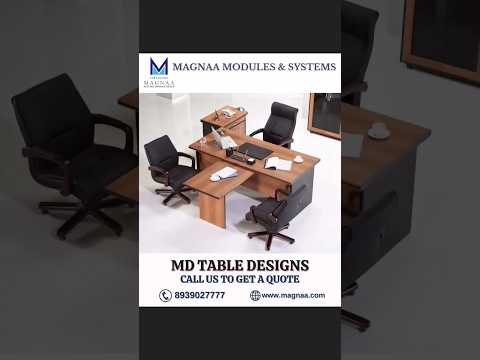 Office executive table, shape: rectangular