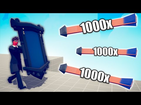 HARRY POTTER MIRROR SHIELD vs 1000x OVERPOWERED UNITS - TABS | Totally Accurate Battle Simulator