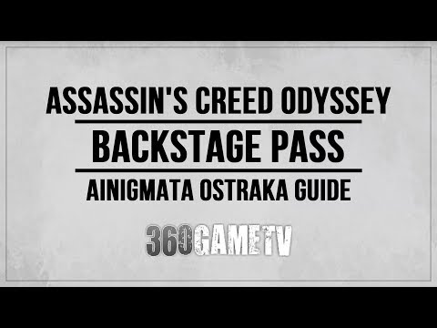 Assassin's Creed Odyssey Backstage Pass Ainigmata Ostraka Location / Solution (Attika)