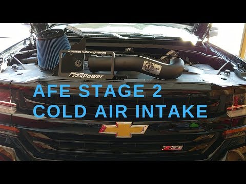 2018 Silverado Cold Air Intake with pulls