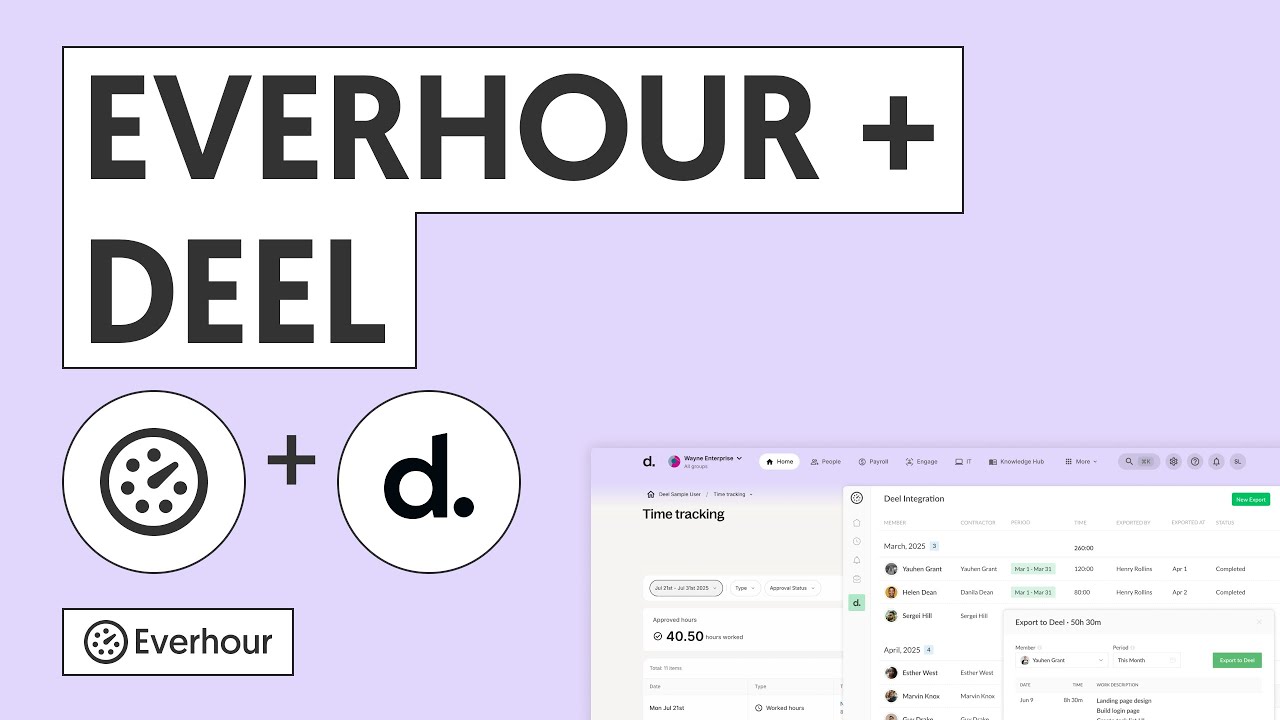 Deel Time Tracking Integration — Everhour Video Tutorial
