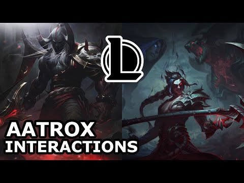Aatrox Interactions with Other Champions | AATROX vs PANTHEON | League of Legends Quotes