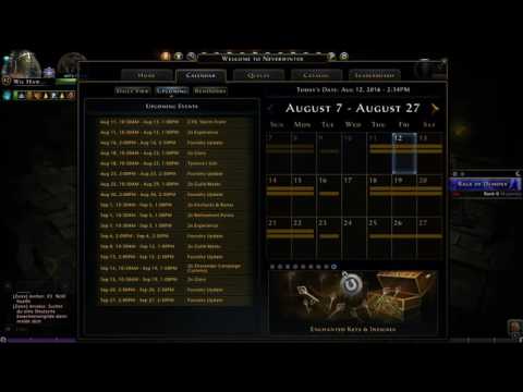 Neverwinter- How to Check For Special Events Like 2 Times XP-Tips 1