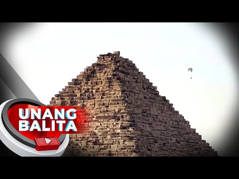 Ganda ng mga pyramid sa Egypt, nasilayan mula sa himpapawid habang sakay na paramotor UB