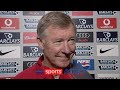 Sir Alex Ferguson after Manchester United stopped the Arsenal Invincibles