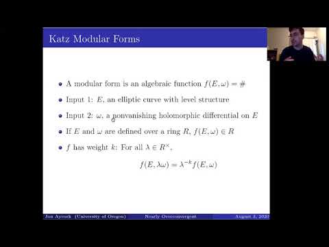 Nearly Overconvergent Modular Forms, Jon Aycock
