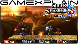 Smash Bros Wii U: Bridge of Eldin Omega Form (1080p 60fps Gameplay)