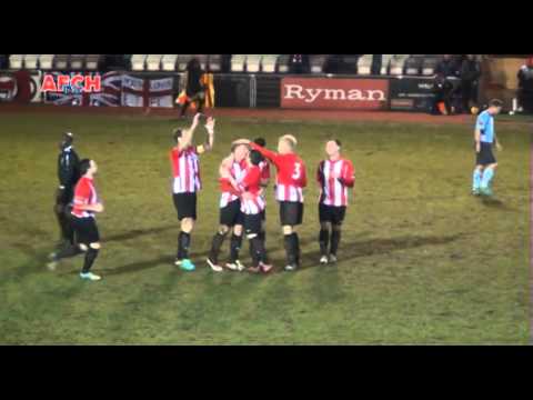 AFC Hornchurch 3 Enfield Town 0 (21 Jan 14) - First Purcell goal