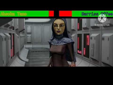 Ahsoka Tano vs Barriss Offee with healthbars / Medical Ship Fight