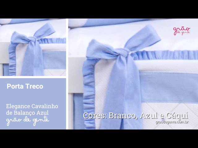 Porta Treco Elegance Cavalinho de Balanço Azul | Ref: 59468