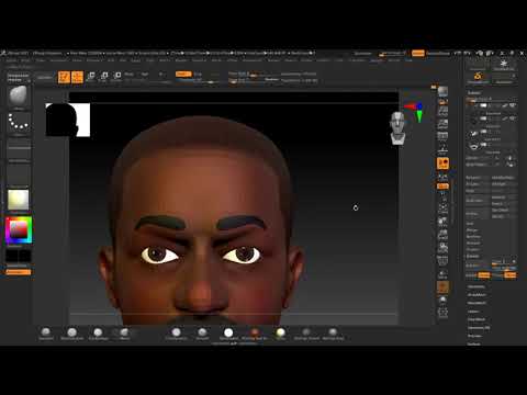 Zbrush character sculting: 12  Adding hair to character