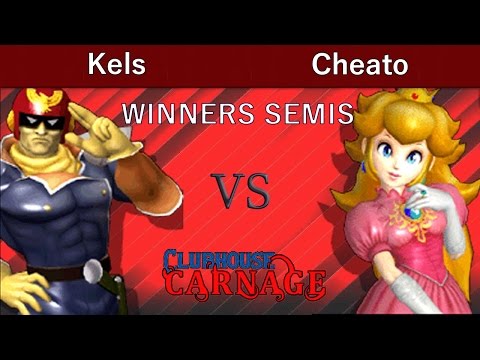 Clubhouse Carnage Melee  WINNERS SEMIS - Kels (Captain Falcon) vs Cheato (Peach)