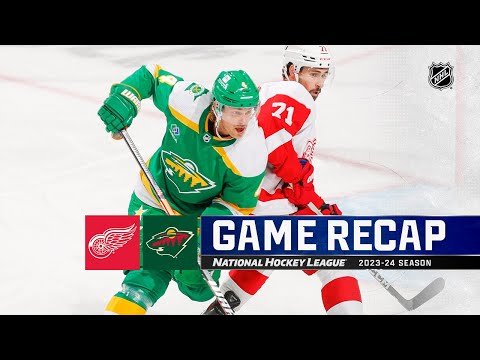Red Wings @ Wild 12/27 | NHL Highlights 2023