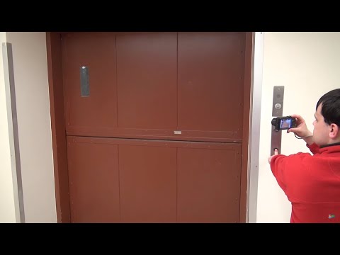 Vintage Otis Black Button Freight Elevator