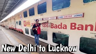 Double Decker Express Train journey || New Delhi to Lucknow Full journey | Lucknow railway station
