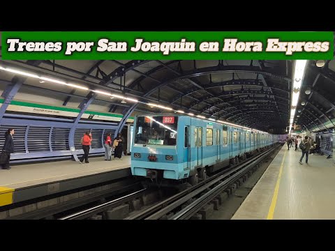 Trenes Por San Joaquín En Hora Express (Estación Común) \Metro De Santiago Línea 5