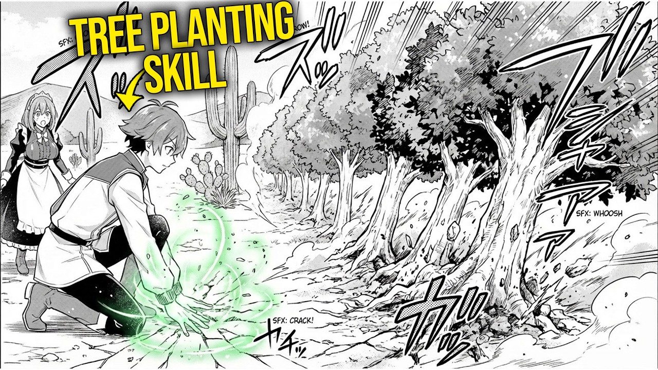 Exiled Prince & His Maid Turns Desert Into Village With His "Tree Planting Skill" | Manga Recaps
