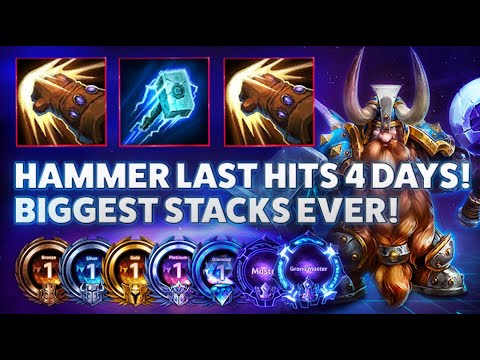 Muradin Haymaker - HAMMER LAST HITS FOR DAYS! BIGGEST STACKS EVER! - Bronze 2 Grandmaster S1 2022