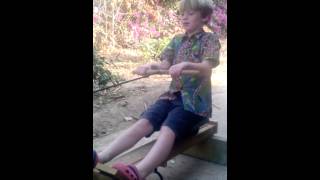 Home made rowing machine