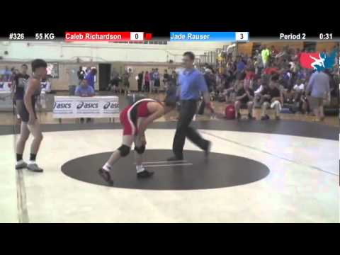 FILAJR WTT: 55 KG Caleb Richardson (Finger Lakes) vs. Jade Rauser (Wolverine WC)
