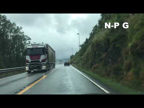 Driving from Stavanger to Oslo (Norway) Norge Part 1