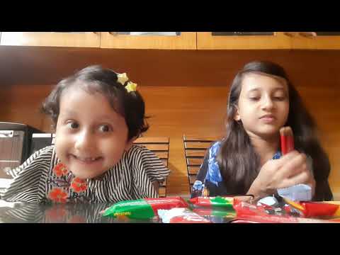 Trying 5 different flavors of KitKat. with my little sister♡/ Adeena's Gallery. 1