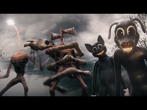 ALL Creatures ON CAMERA | Siren Head, Long Horse, Light Head, Cartoon Cat & Cartoon Dog