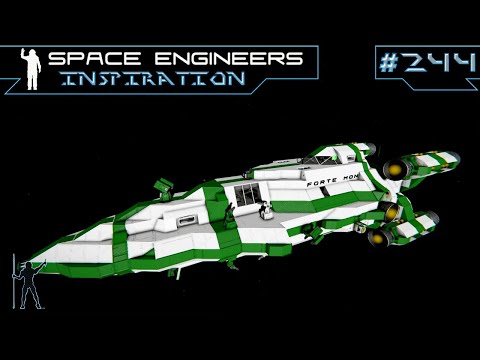 Space Engineers Inspiration - E244: Forte Mon, Steregushchiy Corvette, & Agility Frigate