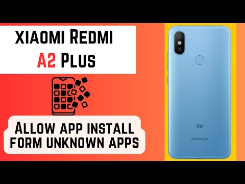 Xiaomi Redmi A2 Plus How to Allow app install form unknown apps || App permissions