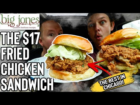 Chicago's Best Southern Fried Chicken Sandwich! | Big Jones $17 Chicken Sandwich Review
