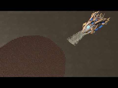 REAL Size CARRIER vs 2600 ULTRALISKS - StarCraft 2 MASSIVE Battle