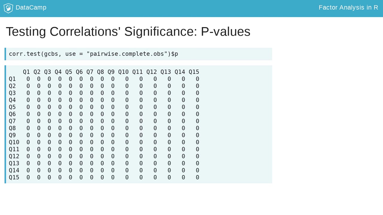 R Tutorial : Features of your measure: Correlations and reliability