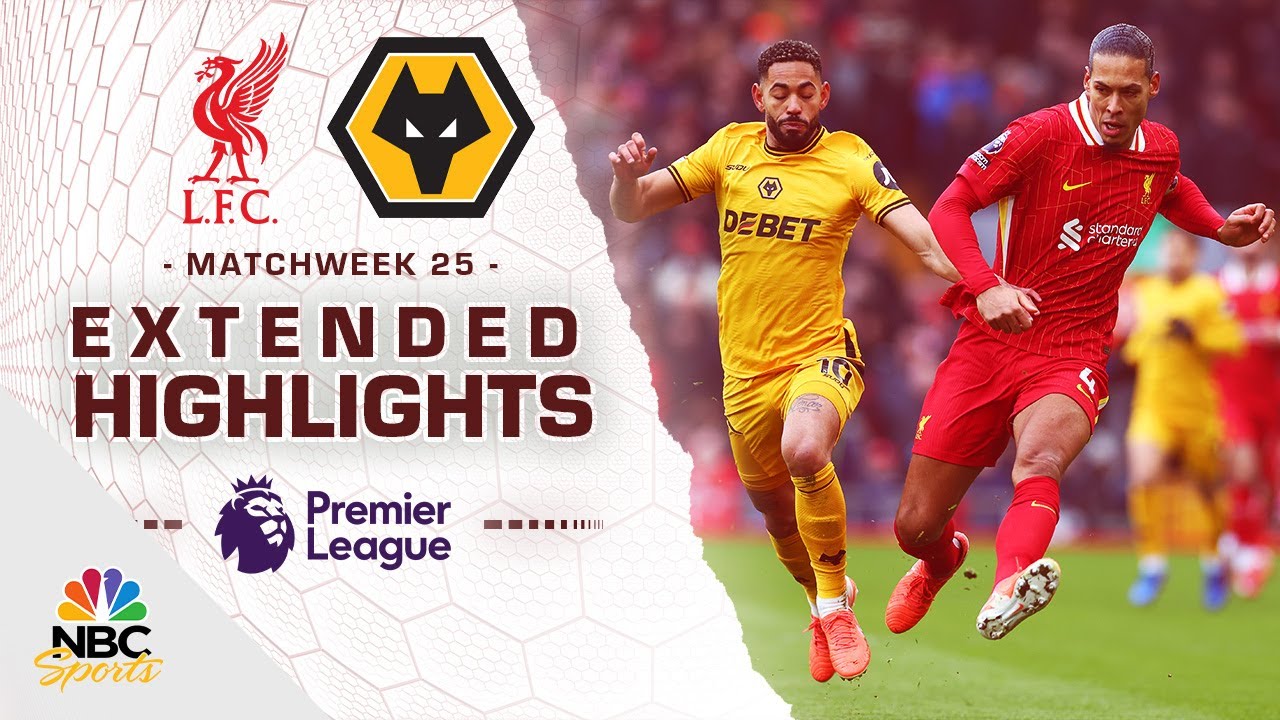Liverpool v. Wolves | PREMIER LEAGUE HIGHLIGHTS | 2/16/2025 | NBC Sports